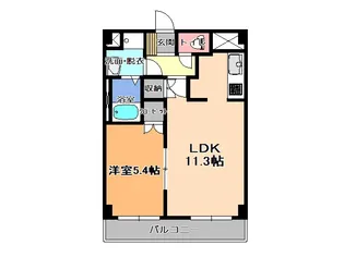 グランコート下栗【4階】の間取り