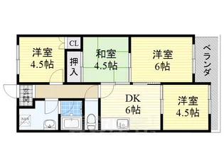 シャルマン山手【2階】の間取り