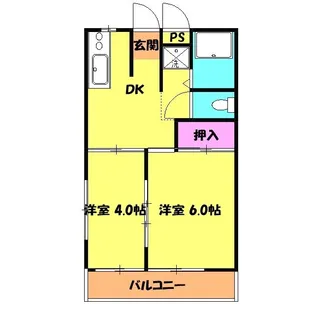 第三日東ハイツ【3階】の間取り