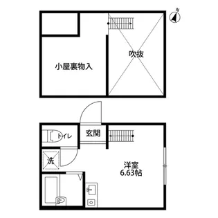 サンセリテ浅田【1階】の間取り