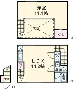 QUARTIER LATIN SANGENCHAYA【カルティエラタンの間取り