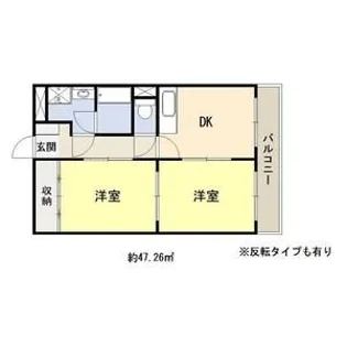 サンプラザ南京終【7階】の間取り