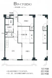 ラフィーネ港北II【3階】の間取り