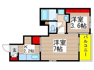 サンパティークII【1階】の間取り