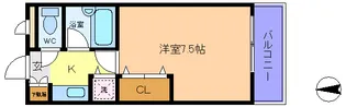 朝日プラザ五橋東【2階】の間取り
