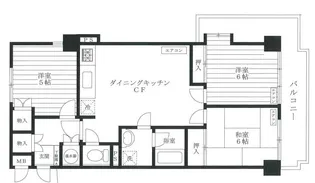 ライオンズマンション白山【12階】の間取り