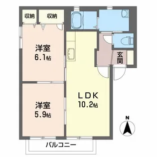 グラン・いずみA【2階】の間取り
