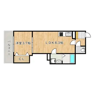 F+style藤井寺岡3号館【2階】の間取り