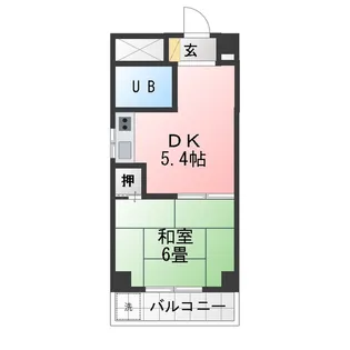 赤門サンライフマンション【4階】の間取り