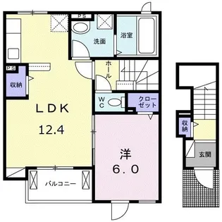 ヴィーナスIII A【2階】の間取り