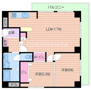 アバンダント釣鐘【4階】の間取り