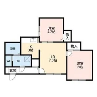 αNEXT札幌第19【3階】の間取り