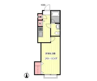 グレイス落合【1階】の間取り