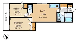 コンフォーザ【2階】の間取り