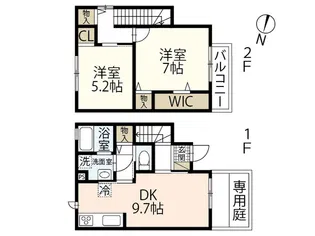 アベニュー高須Y【1階】の間取り