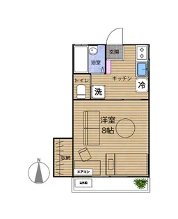 クララハイツ【2階】の間取り