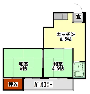 秀和第2ハイツ【2階】の間取り