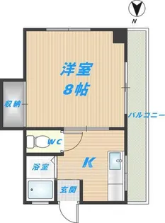 ハイツ夕佳【2階】の間取り