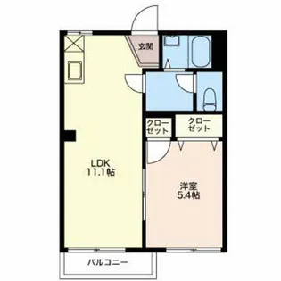 ローズハイツ【2階】の間取り