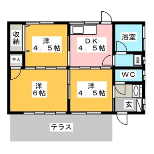群馬県伊勢崎市中町【一戸建】の間取り