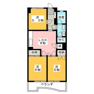 上石神井テラス【3階】の間取り