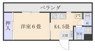 1Kの間取り画像