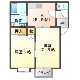 サンシャイン【2階】の間取り