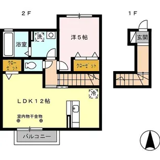 シャトレ【2階】の間取り
