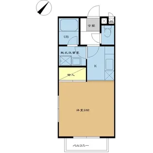 αNEXT高崎第8【1階】の間取り