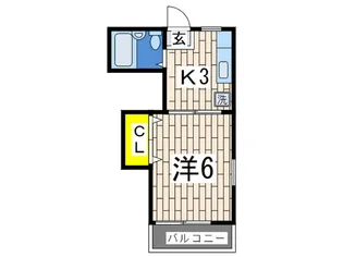グリ-ンハイツ110【2階】の間取り