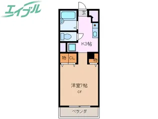 グランドゥール城西【2階】の間取り