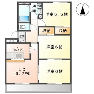 ファイン・コール【2階】の間取り
