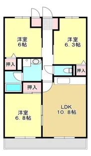 サンパレス【4階】の間取り
