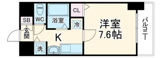 プレサンス名古屋STATIONアライブ【13階】の間取り