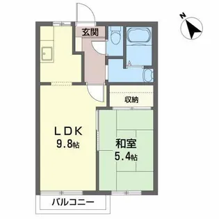 エトワスD【2階】の間取り
