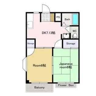 コーポサンフレッチェ【2階】の間取り