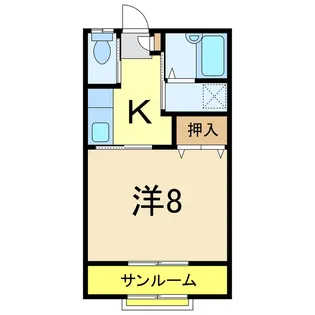 アーバんハイツ【2階】の間取り