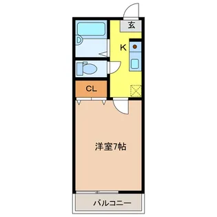 1Kの間取り画像
