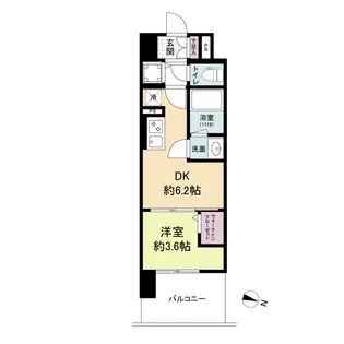 リヴェント難波サウス【6階】の間取り