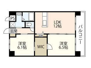 ルネス宇品御幸【1階】の間取り