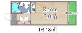 マンション満蔵【4階】の間取り