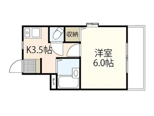 フルーレ矢野【2階】の間取り