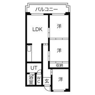 リバーサイドパーク【3階】の間取り