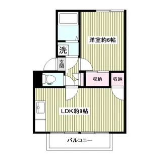 1LDKの間取り画像