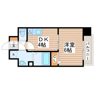 ディオコート長町【2階】の間取り