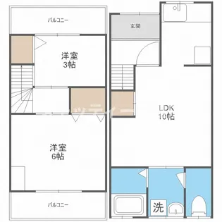 レトロハウス西住之江の間取り