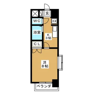 ステイトリーコート橋本【2階】の間取り