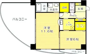 福岡県北九州市小倉北区神岳1【マンション】の間取り