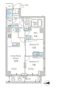 東京都新宿区市谷加賀町2【マンション】の間取り