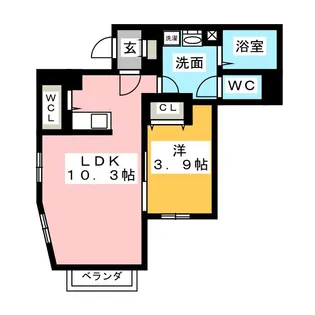 Zecca桜山【3階】の間取り